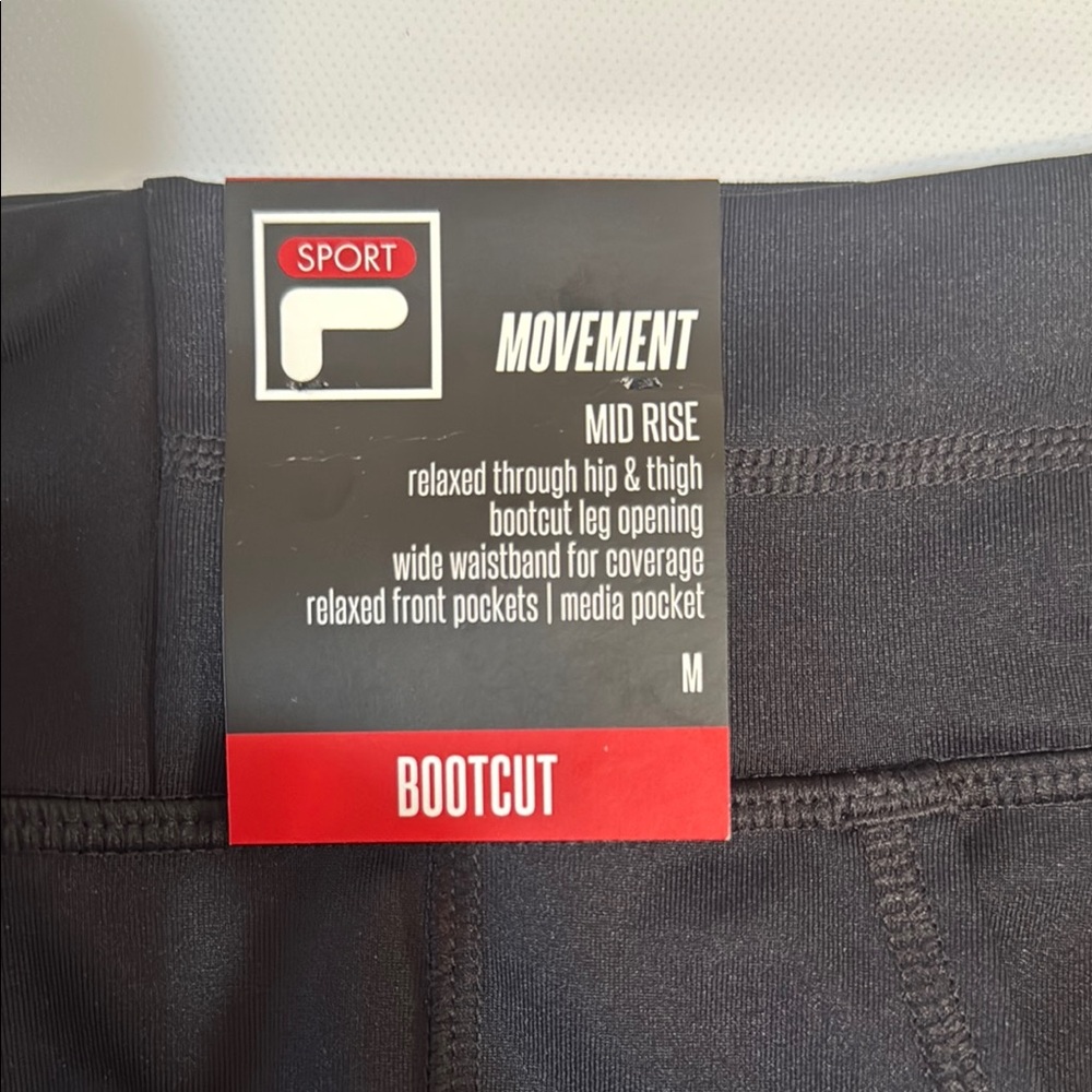 Fila Black Sweatpants Athletic Joggers - Picture 3 of 7